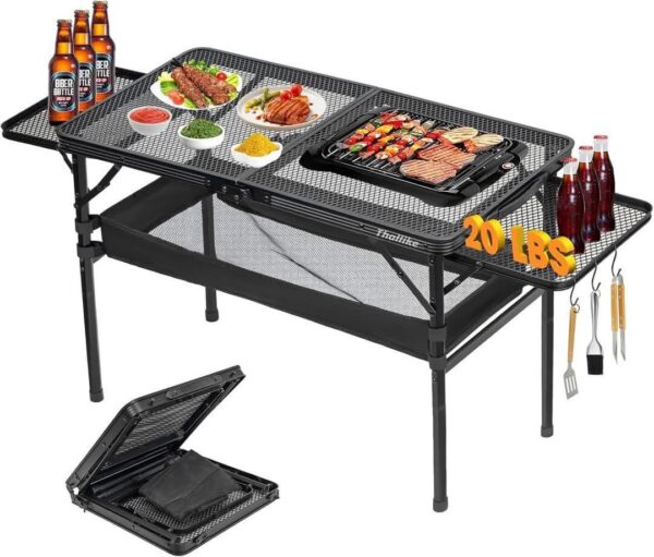 Portable Folding Grill Table with 2 Wing Panels
💥 Get 50% OFF! 💎🔒 Use C0DE:  505Z6IFO
