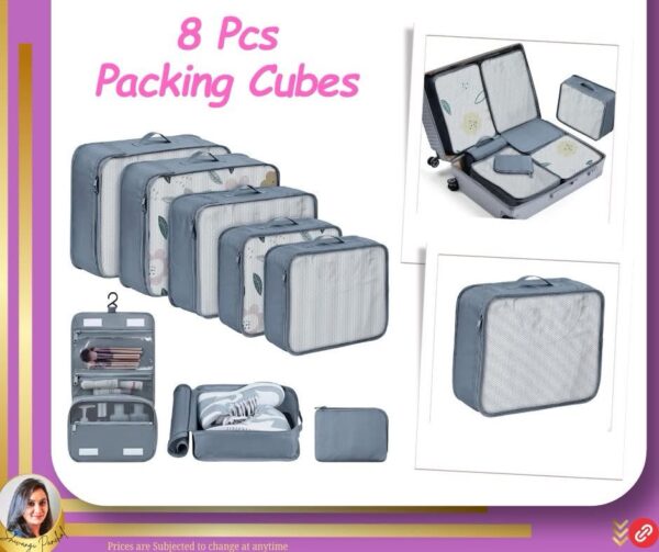 #AD 𝗕𝗜𝗚 𝗗𝗥𝗢𝗣🛍 8 Pcs Packing Cubes
🔗