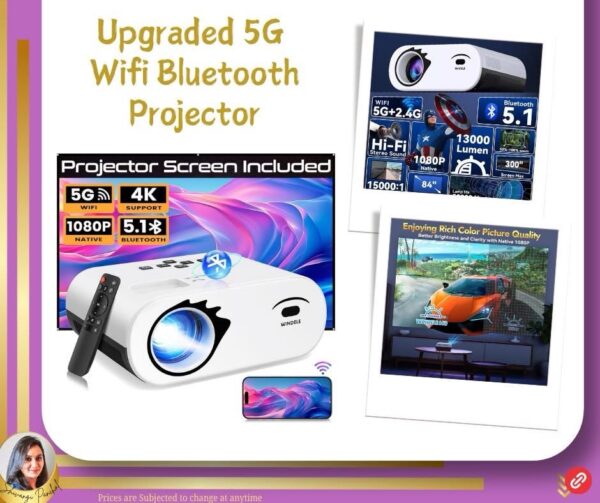 #AD 𝗕𝗜𝗚 𝗗𝗥𝗢𝗣📽 Upgraded 5G Wifi Bluetooth Projector
🔗